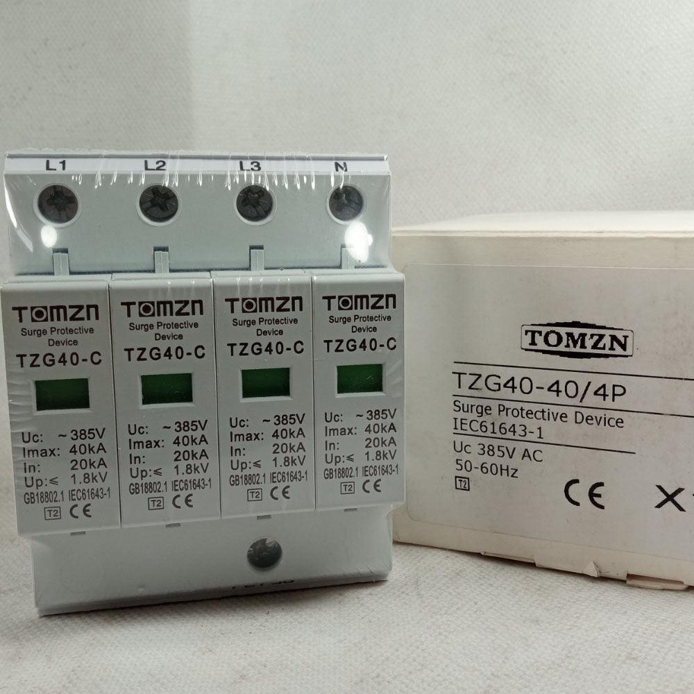 3Phase AC SPD 4pole House Surge Protector voltage Arrester Device in Pakistan - industryparts.pk