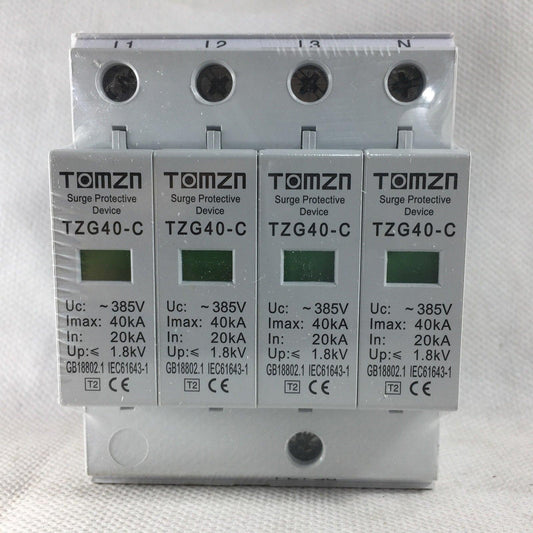 3Phase AC SPD 4pole House Surge Protector voltage Arrester Device in Pakistan - industryparts.pk