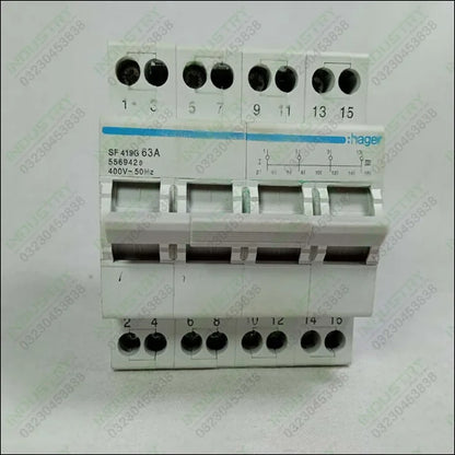 4 Pole Din Rail Change Over Switch SF 419G 63A 400V in Pakistan - industryparts.pk