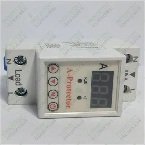 40A 230V Adjustable Ampere Over Protector Relay Breaker with Over Current Protection in Pakistan - industryparts.pk