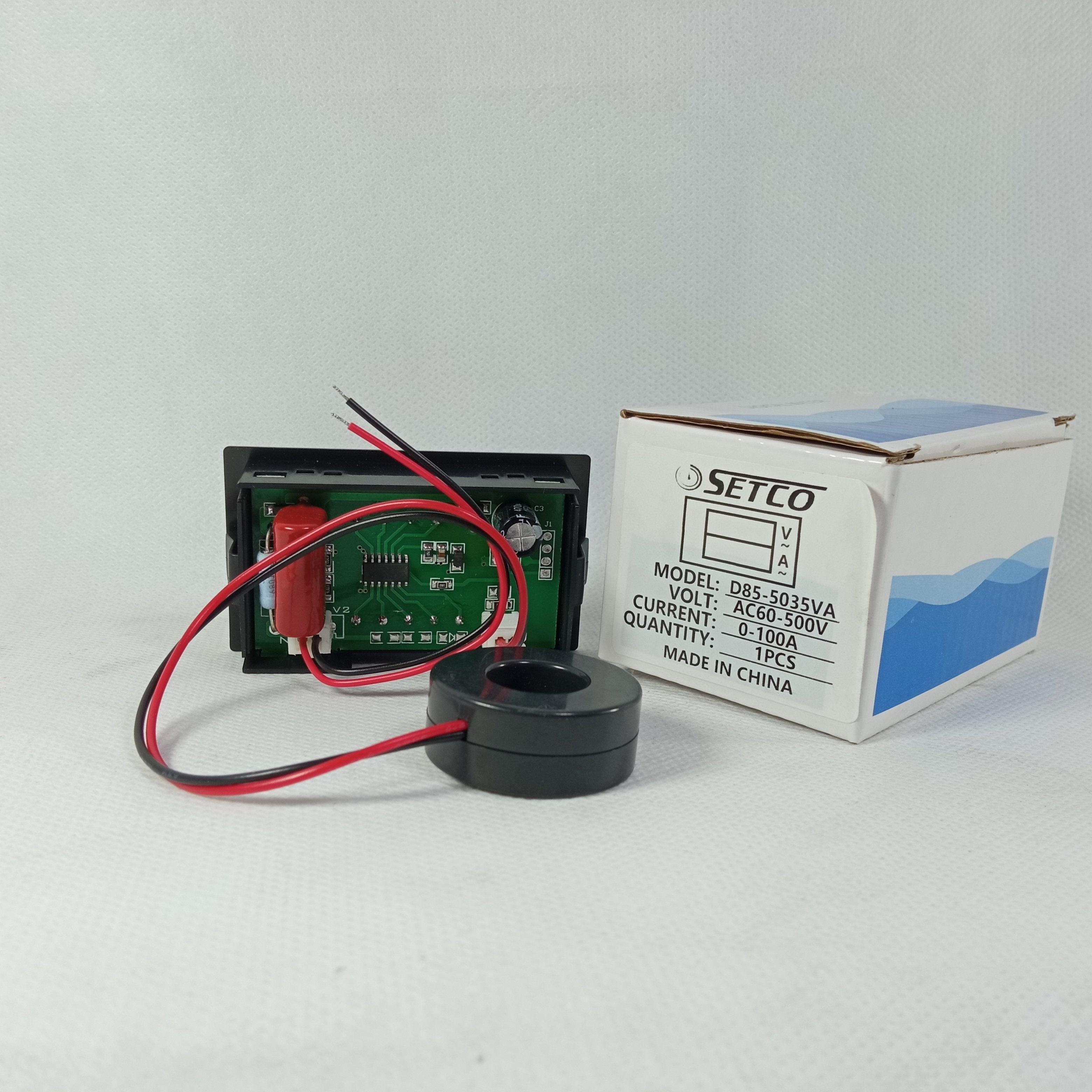 SETCO D85-5035 Digital AC Ammeter A+V 100A in Pakistan - industryparts.pk