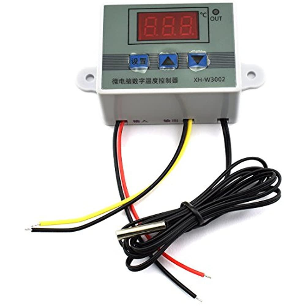 HJ Garden XH-W3002 Mini Thermostat DC 12V 10A Digital LED Temperature Controller - industryparts.pk