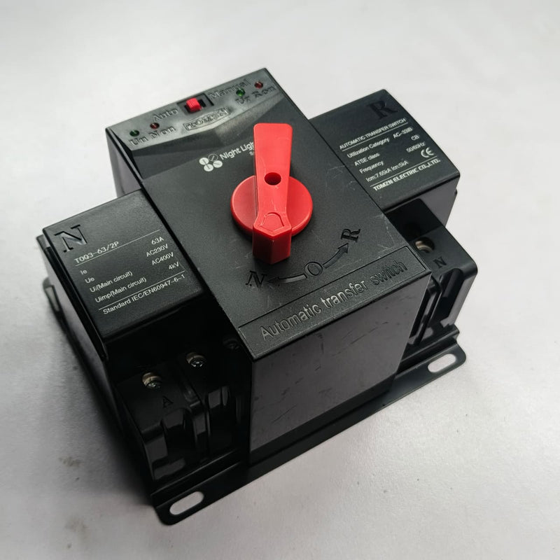 ATS MCB type Dual Power Automatic transfer switch TOMZN TOQ3-2P/63 in Pakistan
