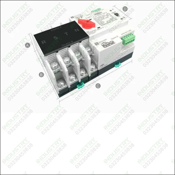 4P Three Phase ATS Dual Power Automatic Transfer Switch 125A