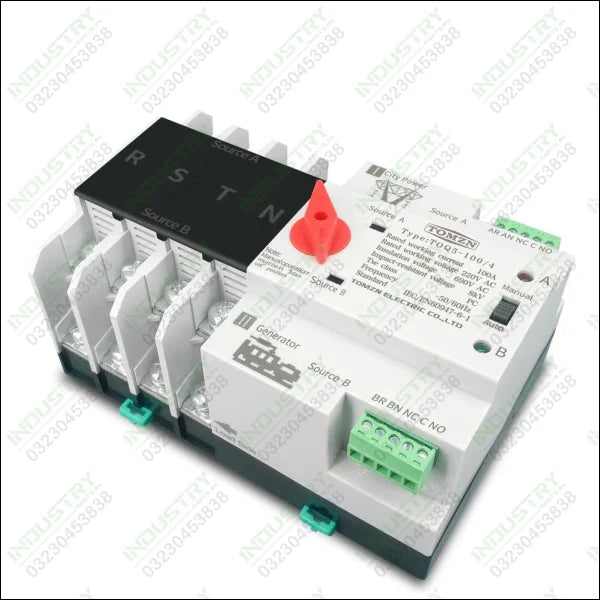 4P Three Phase ATS Dual Power Automatic Transfer Switch 125A
