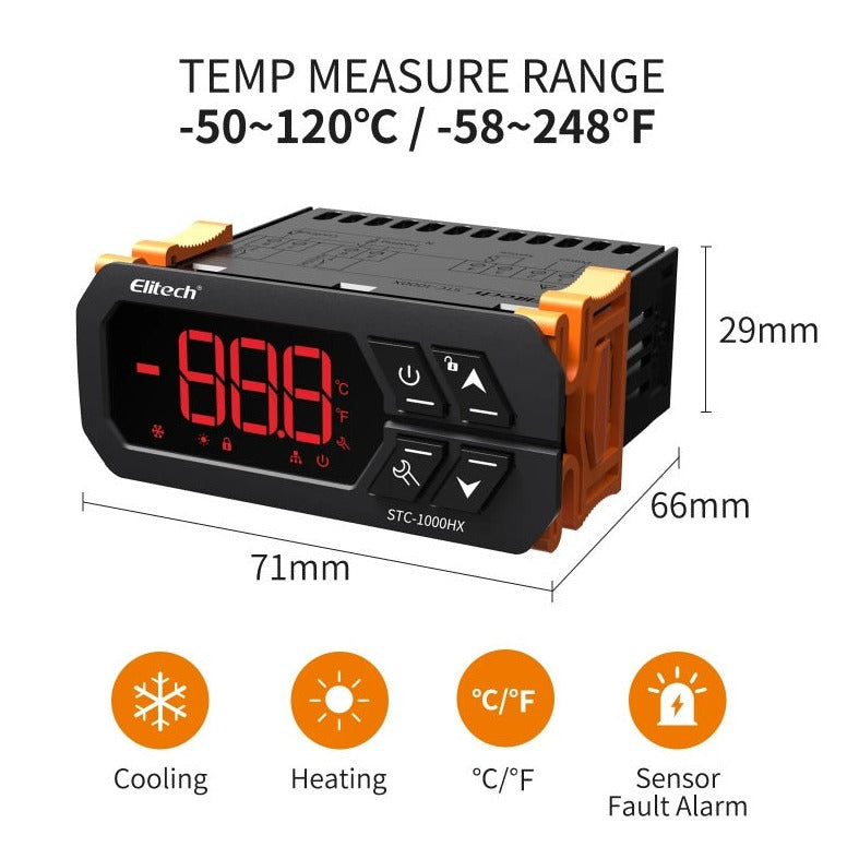 Elitech STC-1000HX Automatic Thermostat, Temperature Controller Switch in Pakistan