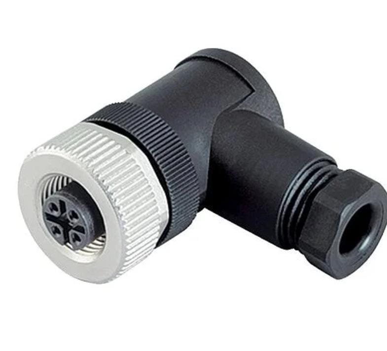 4 pin M12 Female Circular Right Angel Sensor Connector