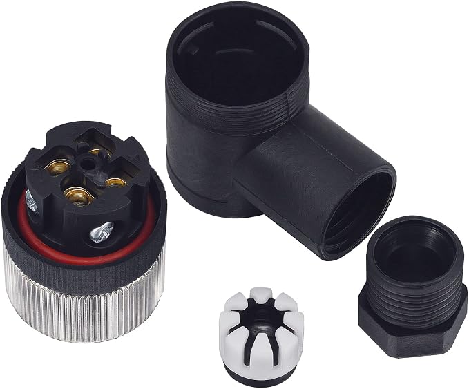 4 pin M12 Female Circular Right Angel Sensor Connector