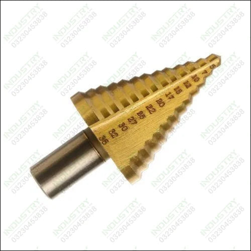 5-35mm HSS Titanium Step Cone Drill Bit High Speed Steel Wood Steel Hole Cutter - industryparts.pk