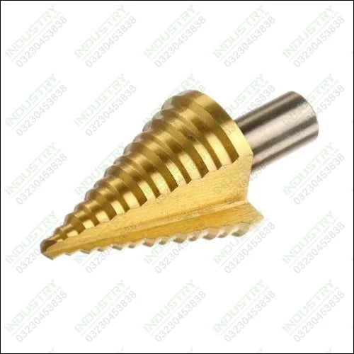 5-35mm HSS Titanium Step Cone Drill Bit High Speed Steel Wood Steel Hole Cutter - industryparts.pk