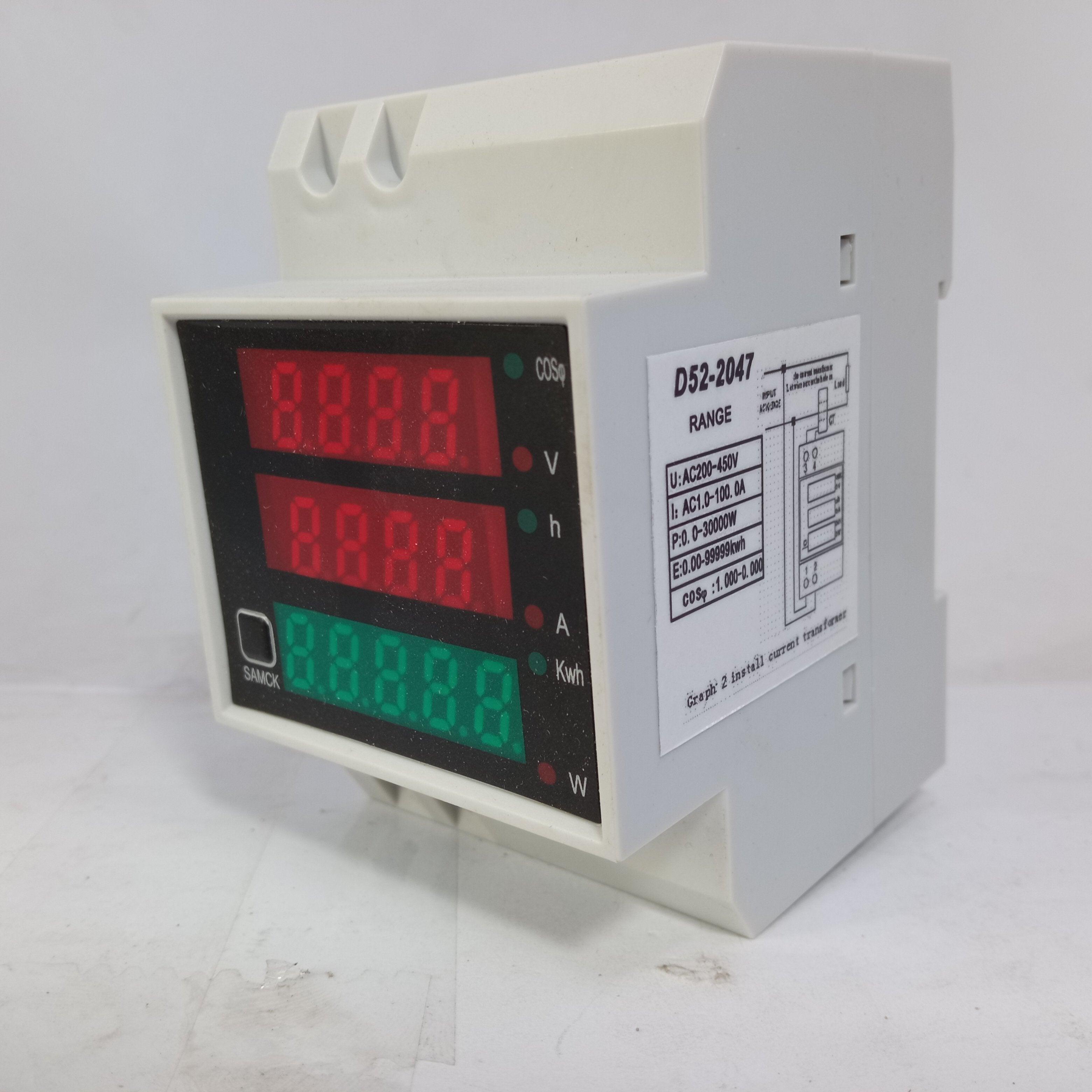 D52-2047 Current Voltage Power Energy Meter Digital Voltmeter AC 200-450V - industryparts.pk