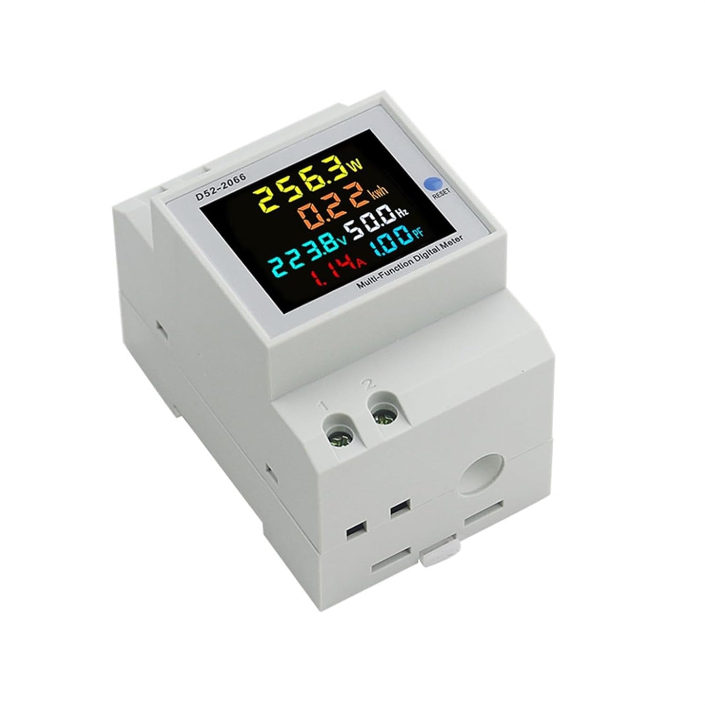 6-In-One Din Rail AC Monitor Voltage Current Power Factor Active KWH Electric Energy Frequency Meter in Pakistan