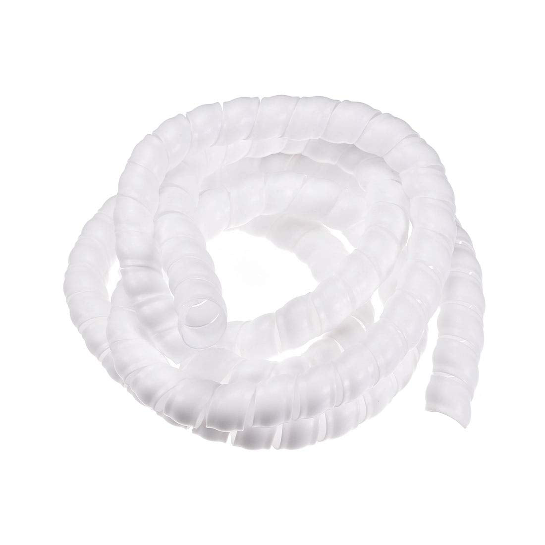 uxcell Flexible Spiral Tube Wrap Cable Management Sleeve 19mm X 22mm Computer Wire Manage Cord 2 Meters Length White: Amazon.in: Home Improvement