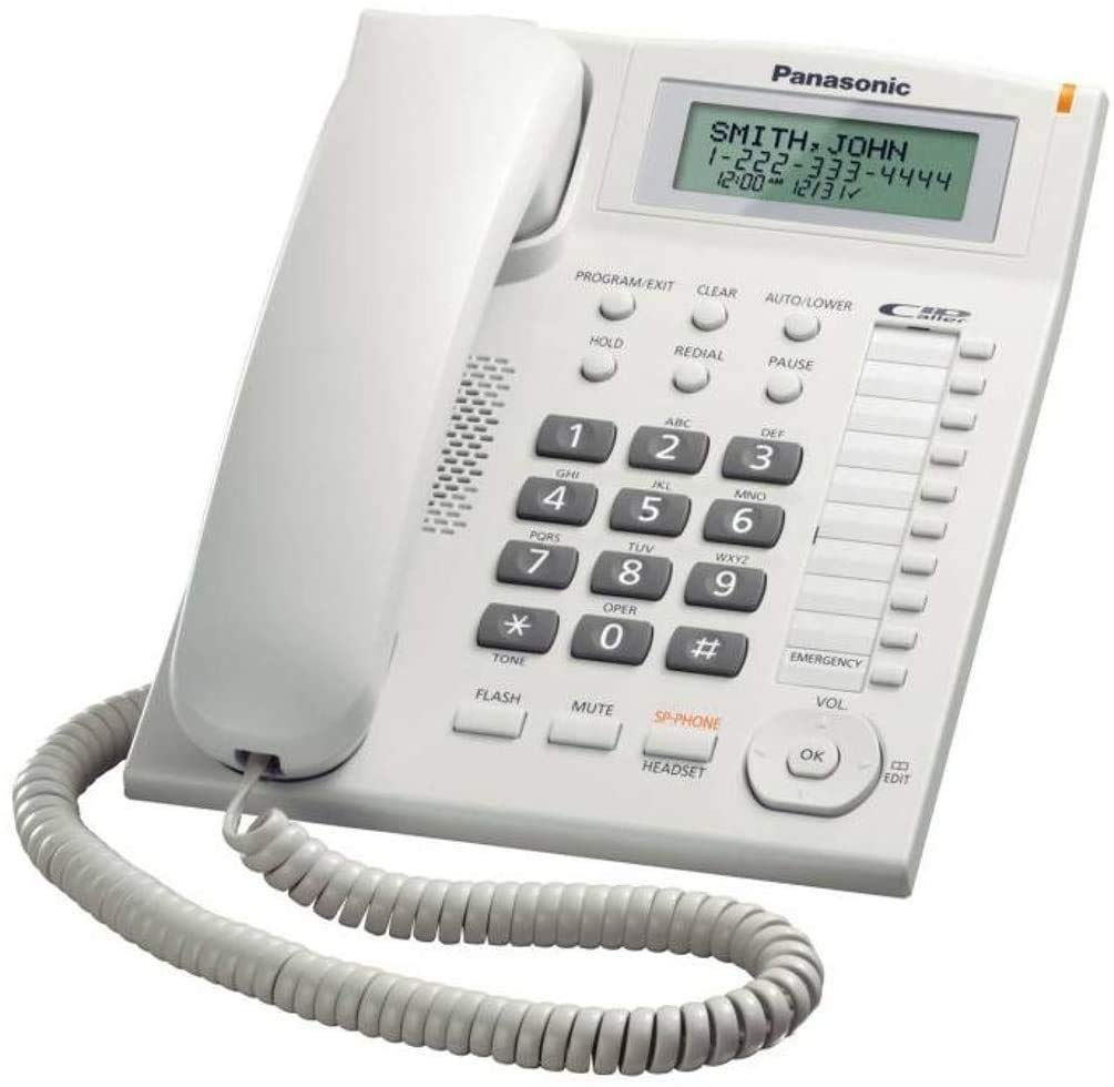 Panasonic Corded Phone Caller ID 50 Station Phone Book Speaker Phone Made in Malaysia in Pakistan