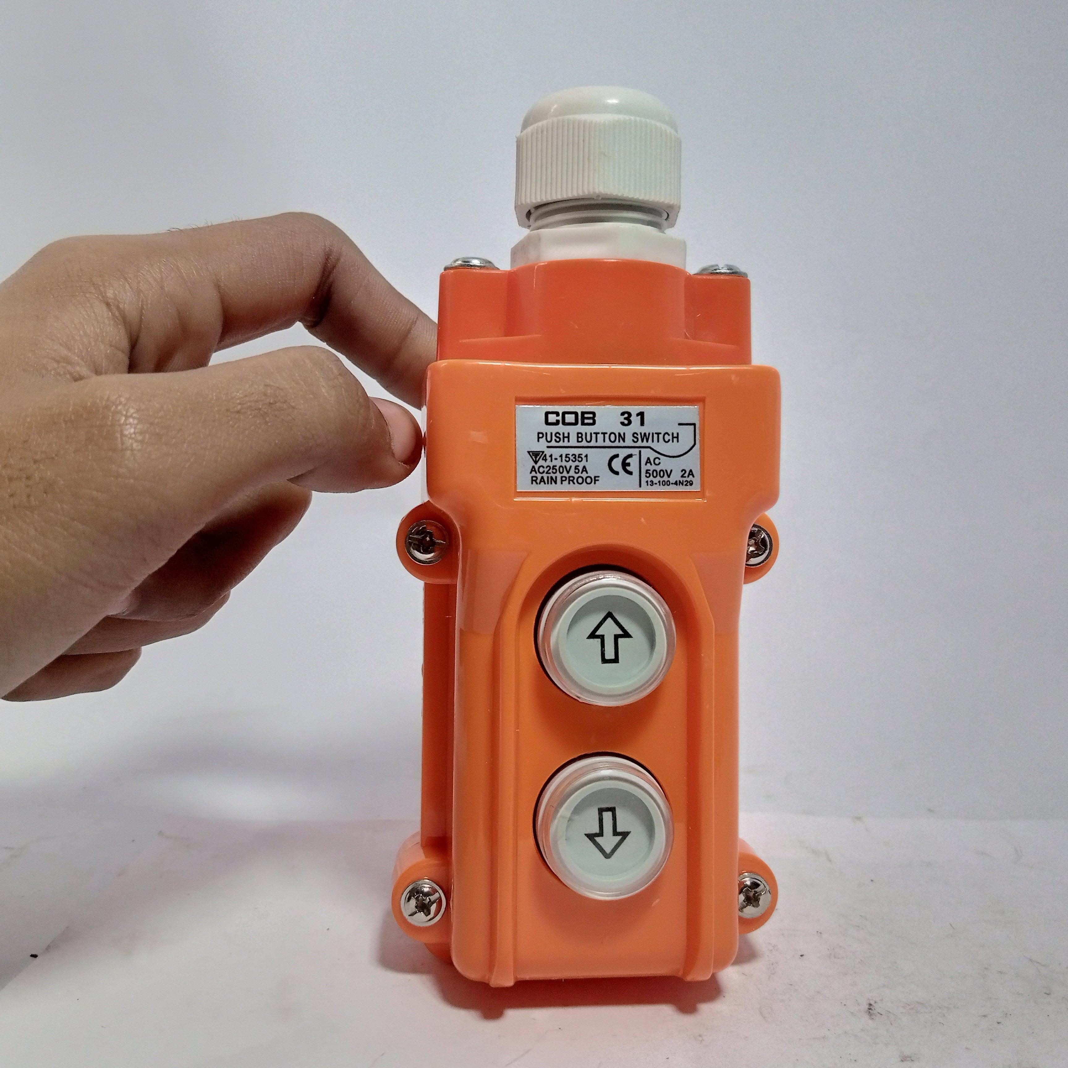 COB-31 Up down Lifting Crane Push Button Switch, waterproof in Pakistan - industryparts.pk