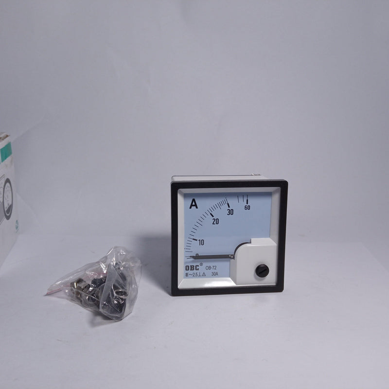 OBC OB-72 Panel Meter 72 x 72 Range 30A - industryparts.pk