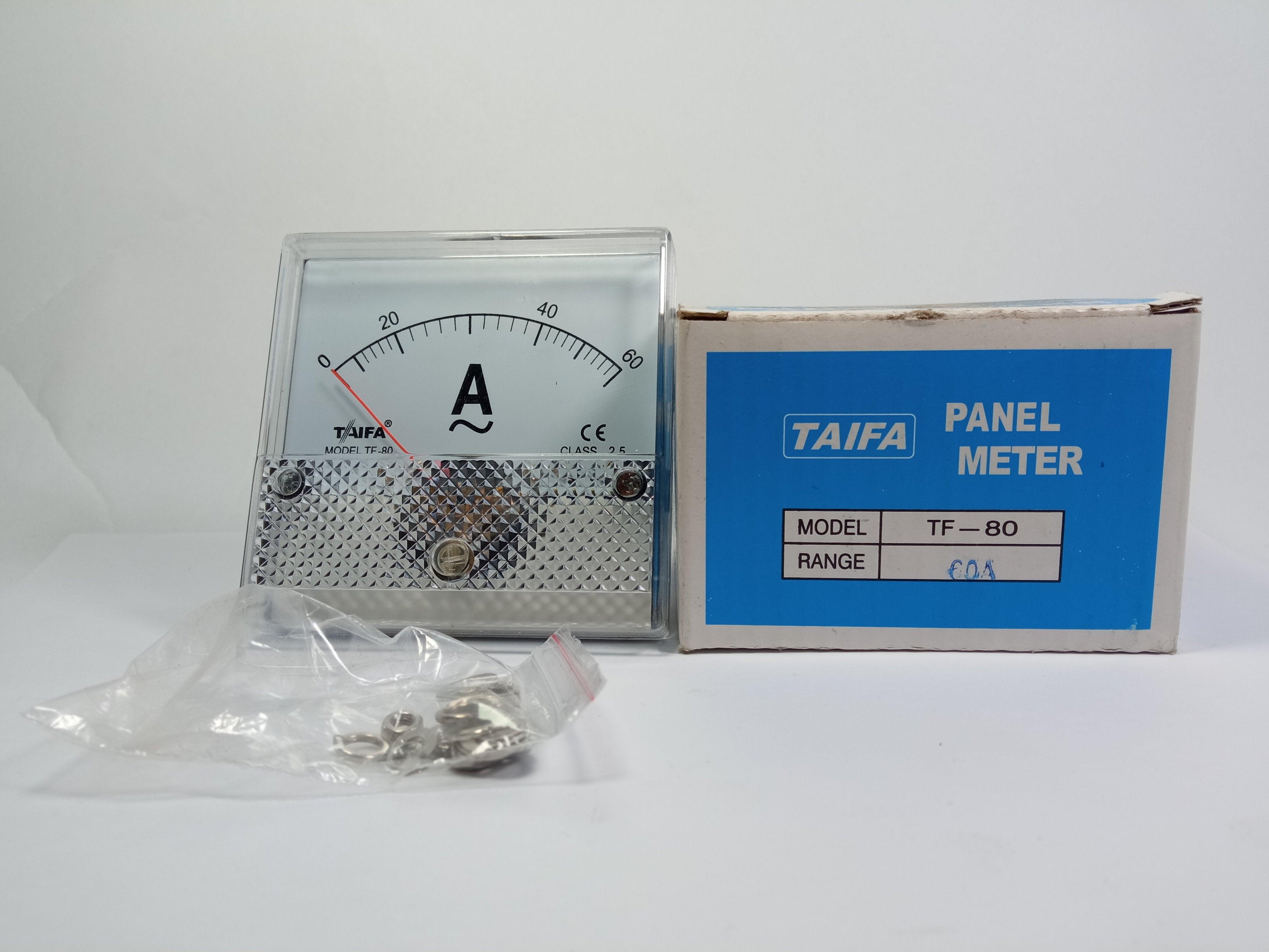 TAIFA TF-80 Panel Meter 80 x 80 Range 60A - industryparts.pk