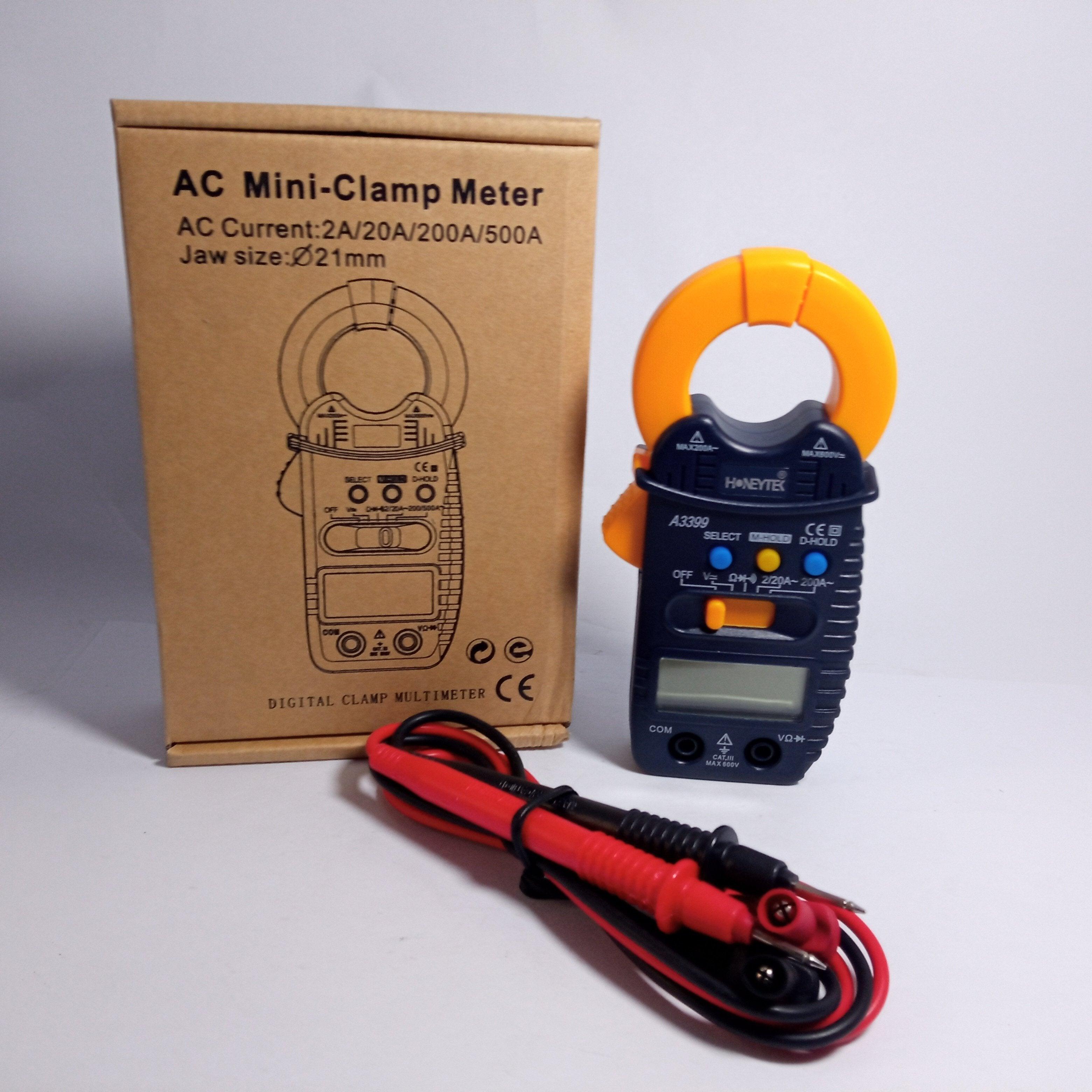 HONEYTEK Mini Digital Clamp A3399 Multimeter in Pakistan - industryparts.pk