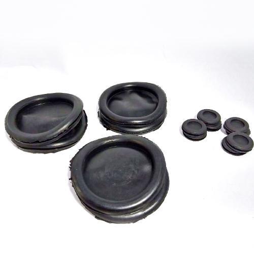 Black Rubber Plug Hole Socket Hardware Tool for Valve Pump Water Hose (12 Pcs) - industryparts.pk