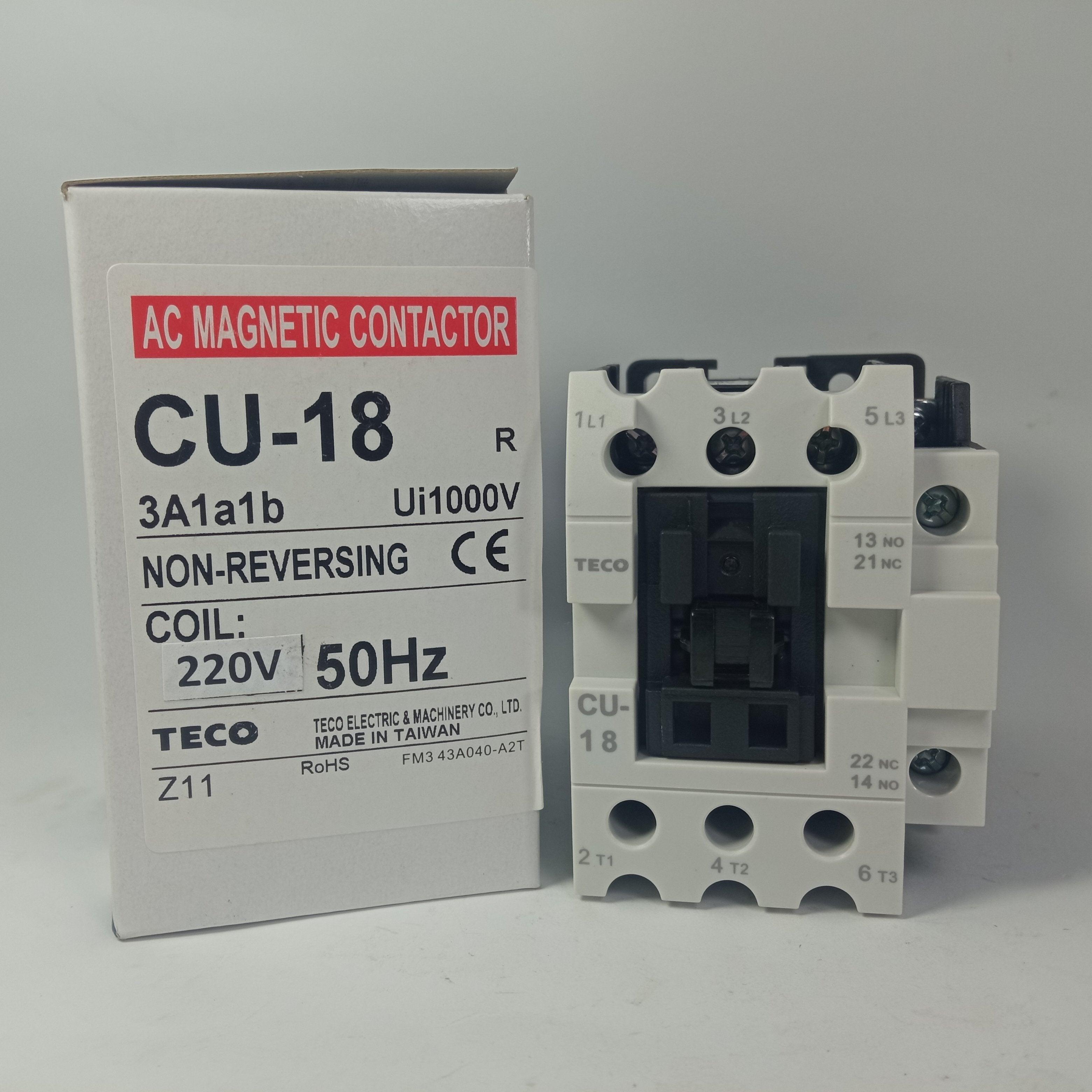 TECO Magnetic contactor Cu-11 to Cu-150 in Pakistan - industryparts.pk