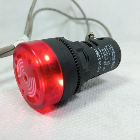 Buzzer with Red LED Light AD16-22SM ACDC220V 22mm Diameter in Pakistan - industryparts.pk