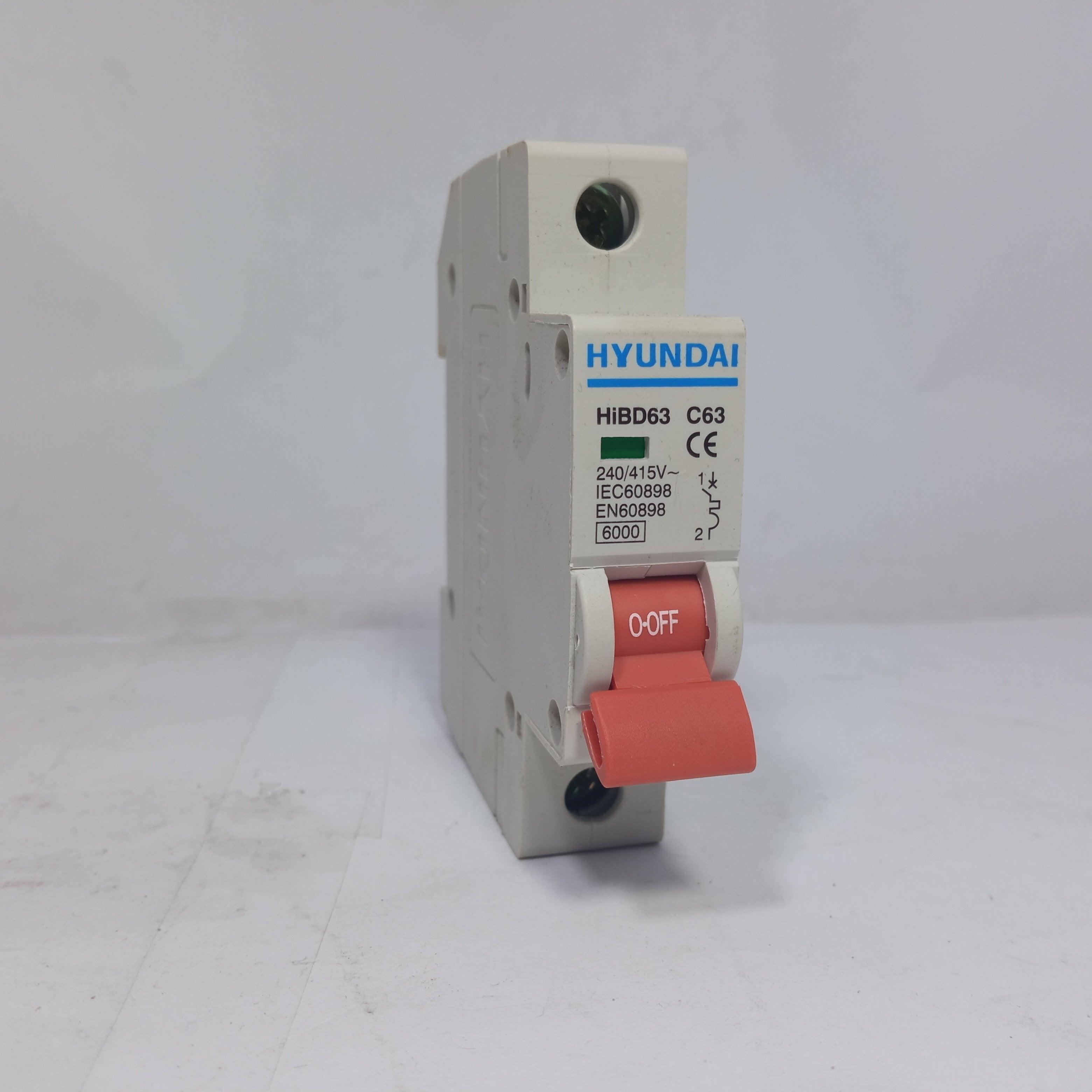 HYUNDAI Miniature Circuit Breaker EN60898 HIBD63 in Pakistan - industryparts.pk