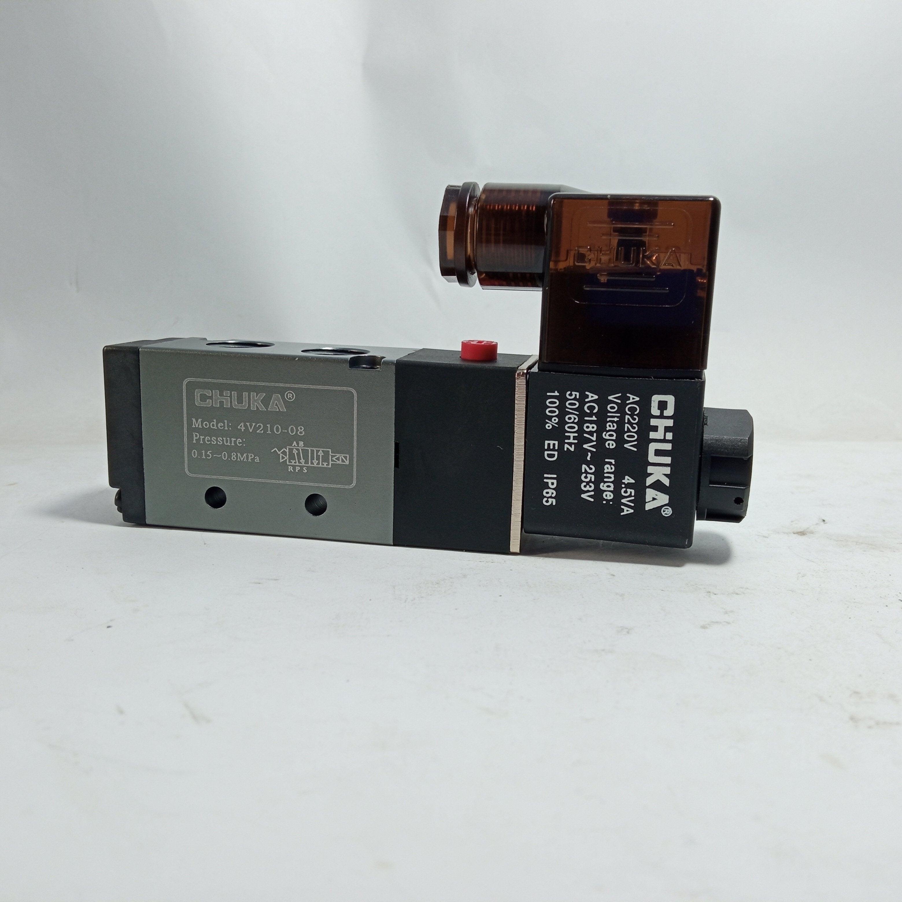 Solenoid Valve 4v210-08 4V310-10 4V410-15 two Way Valve (Chuka) - industryparts.pk