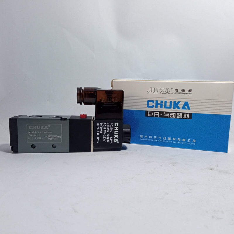 Solenoid Valve 4v210-08 4V310-10 4V410-15 two Way Valve (Chuka) - industryparts.pk