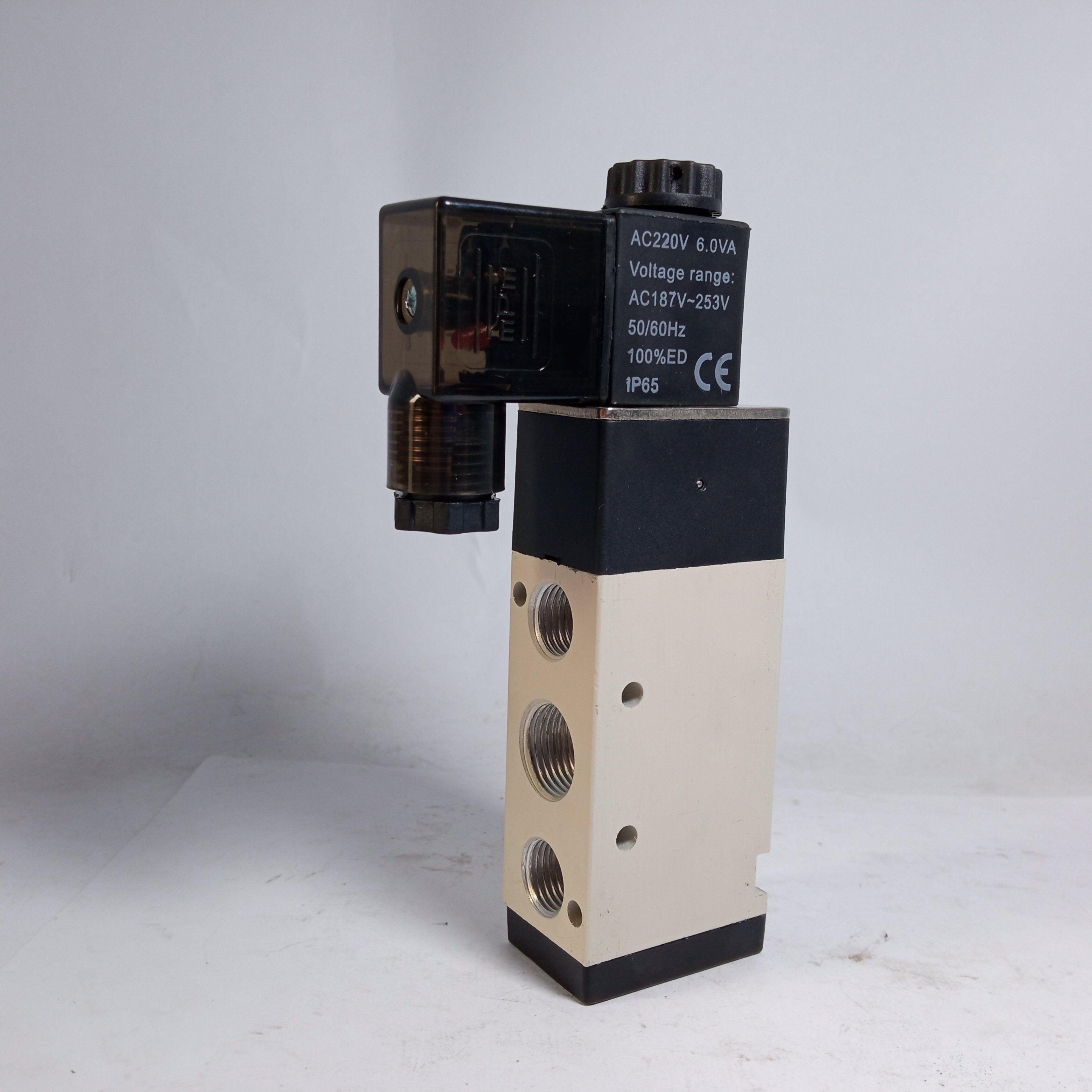 Two Five-Way Solenoid Valve 4V210-06 / 08 4V110-06 4V310-10 4V410-15 (AIRTEC) - industryparts.pk
