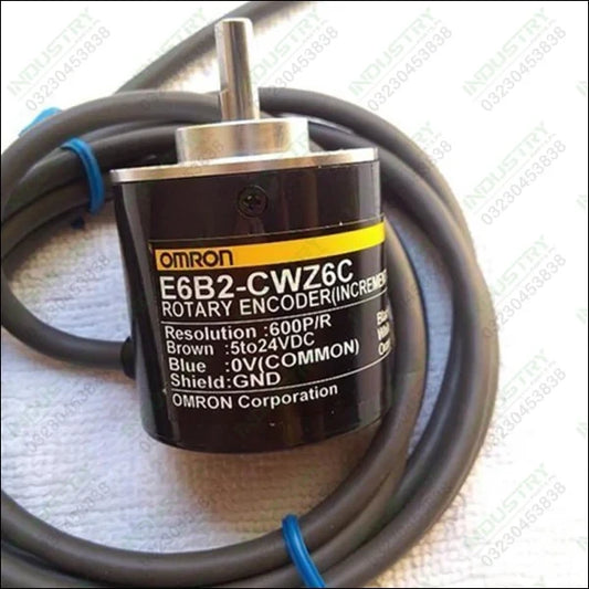 600PPR OMRON Incremental Rotary Encoder E6B2-CWZ6C in Pakistan - industryparts.pk