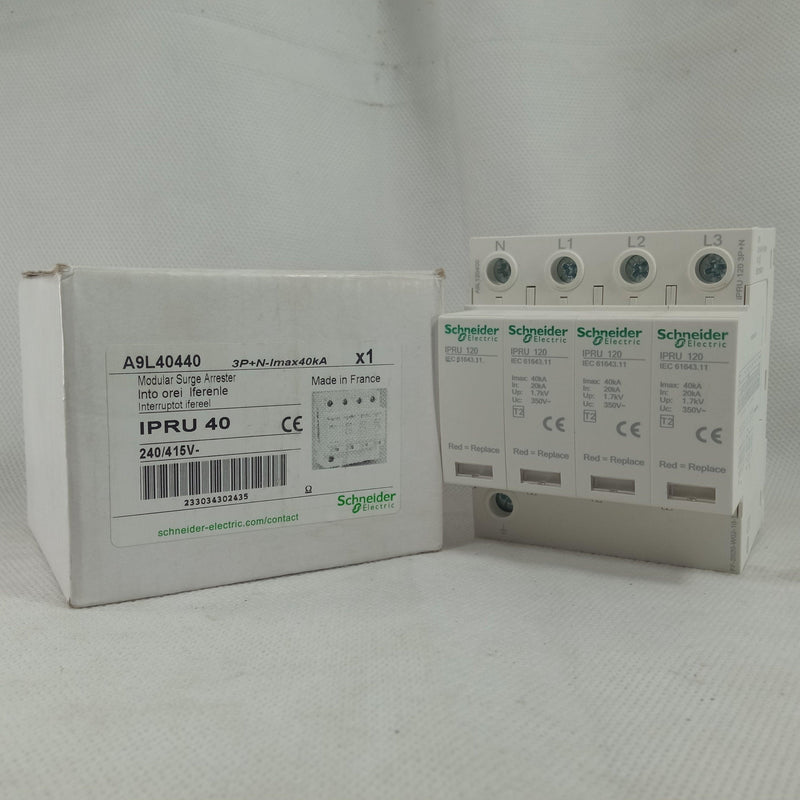 Schneider IPRU Surge Protection Device SPD 4 Pole AC 350V in Pakistan - industryparts.pk