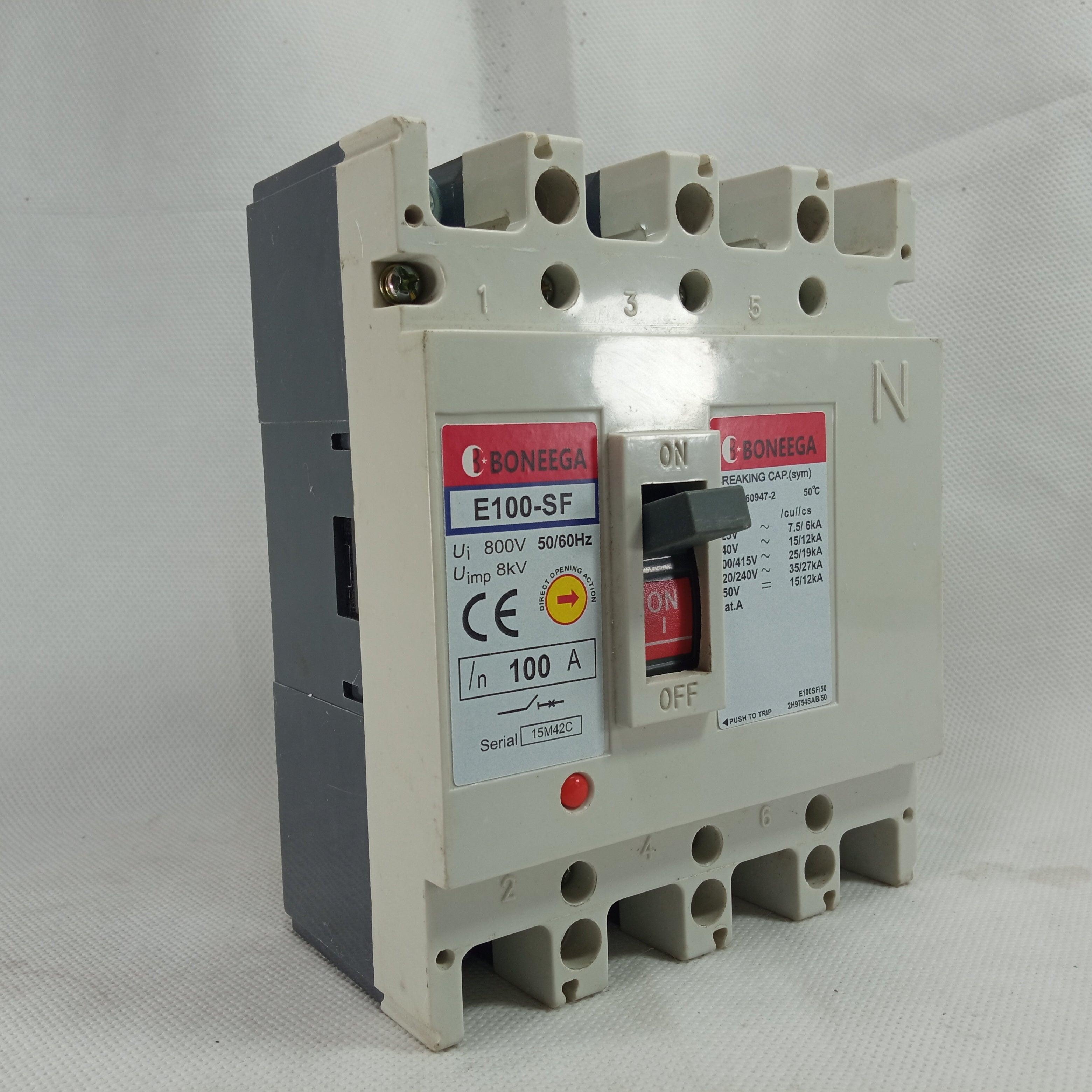 MCCB Boneega Three Pole Circuit Breaker in Pakistan - industryparts.pk