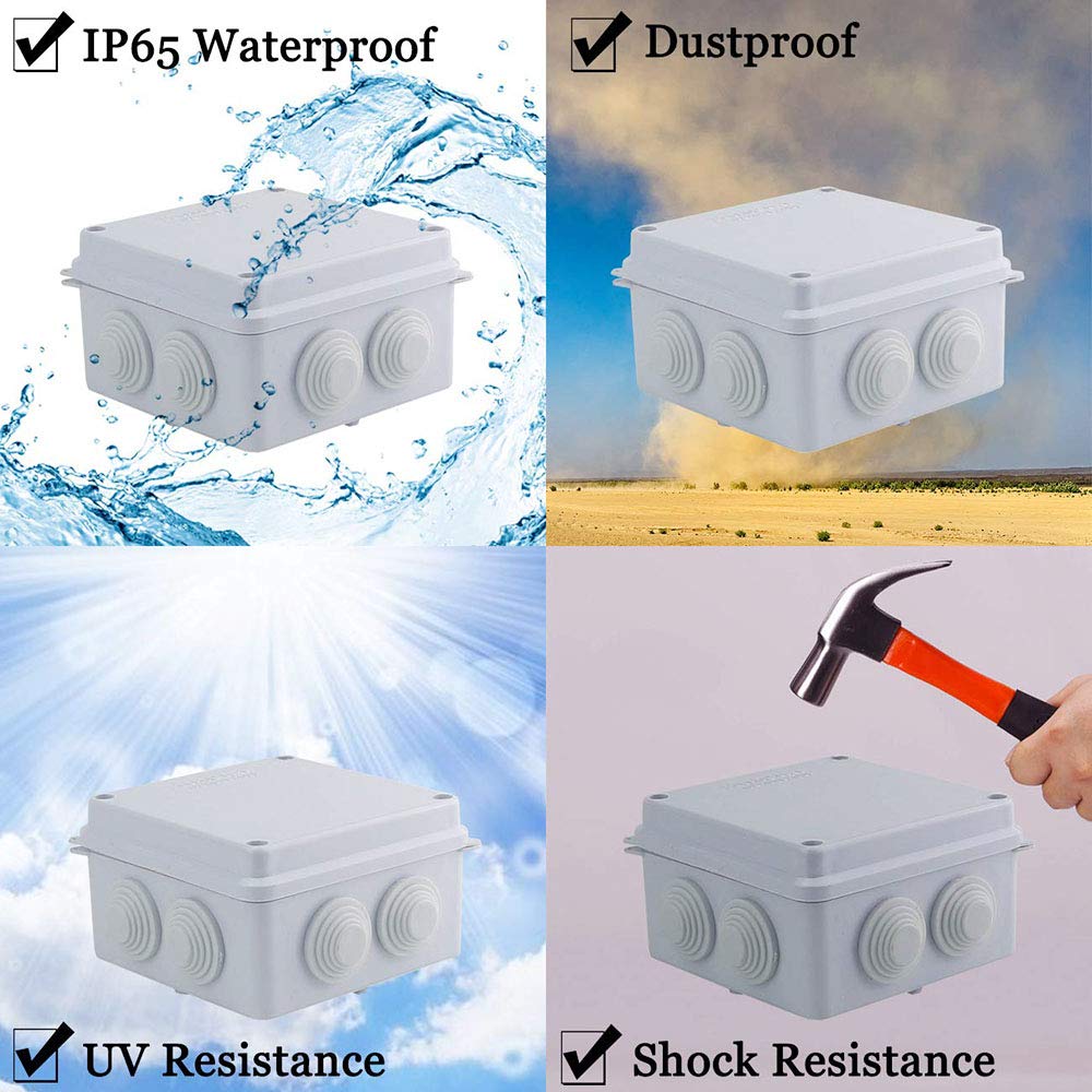 IP65 Water-proof, Dust-proof Plastic Electrical Junction Box in Pakistan