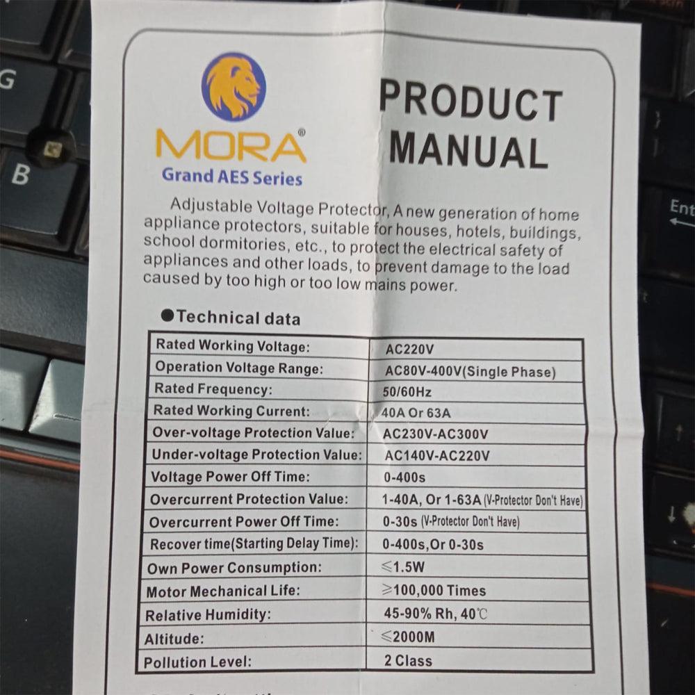 63A 220V Home Protection Protector, Adjustable Device for Voltage Mora Bulgaria in Pakistan - industryparts.pk