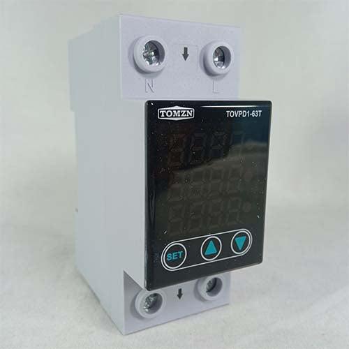 63A 3 in 1 Din Rail Adjustable Current Voltage Protection Device TOVPD1-63T Tomzn in Pakistan - industryparts.pk