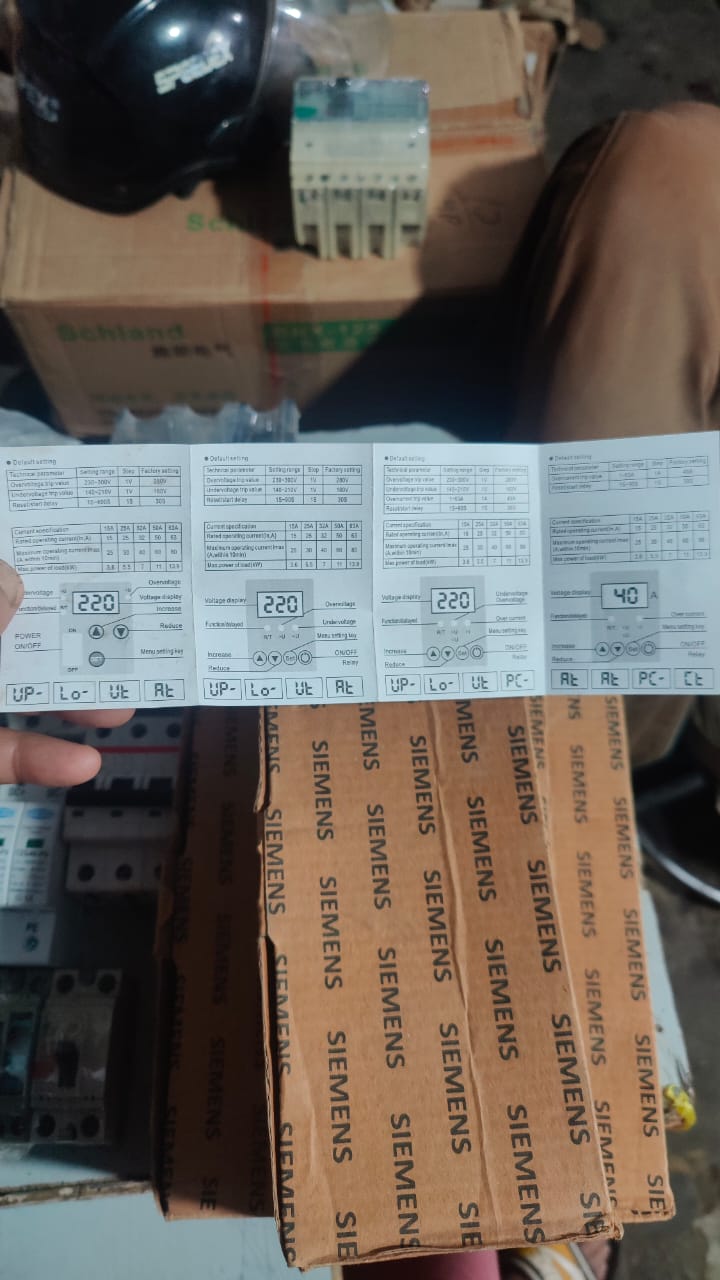 Schneider Adjustable Over Under Voltage Protective 63A in Pakistan