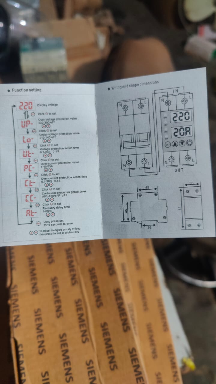 Schneider Adjustable Over Under Voltage Protective 63A in Pakistan