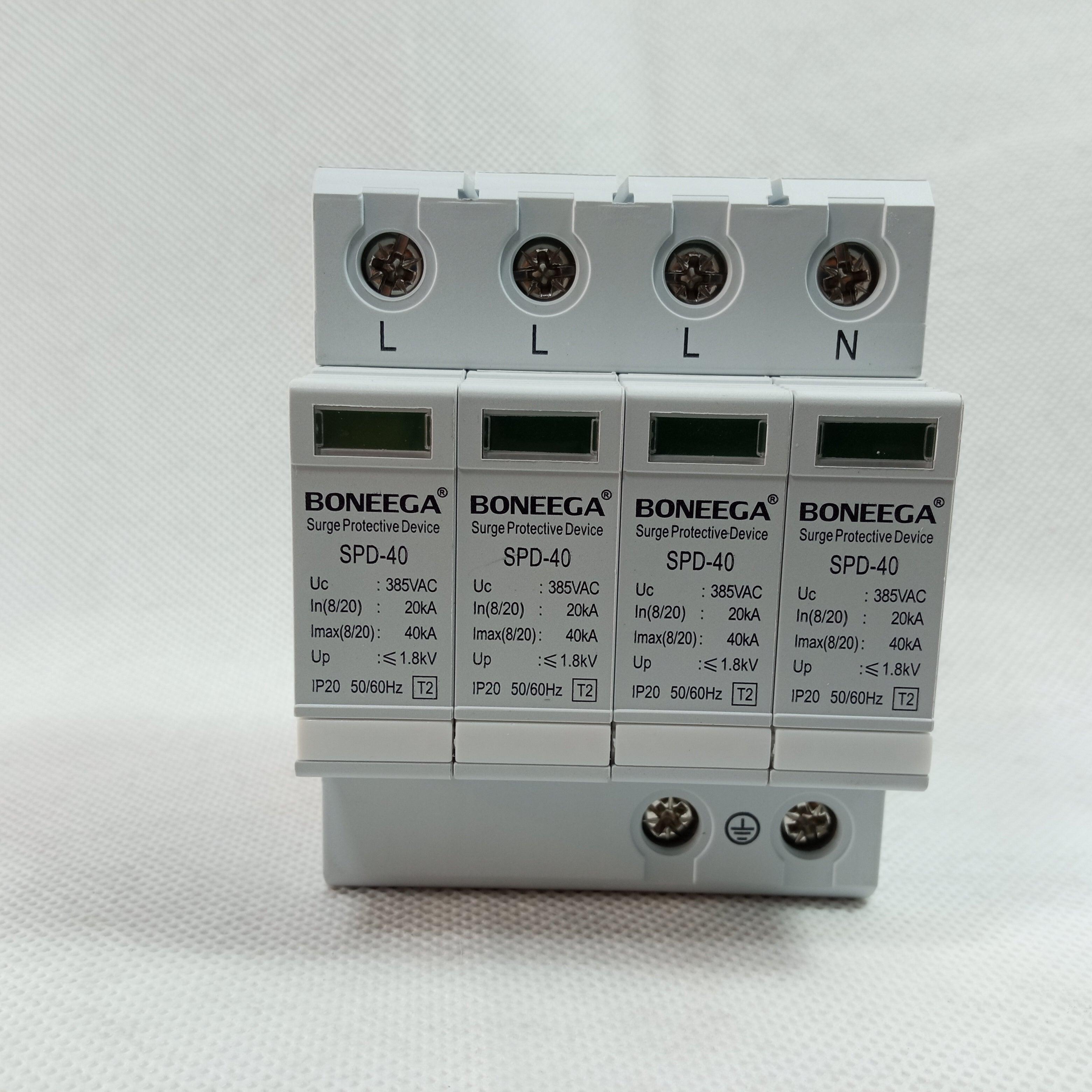 Boneega SPD-40 Surge Protector AC DC 2 Pole 4 Pole in Pakistan - industryparts.pk