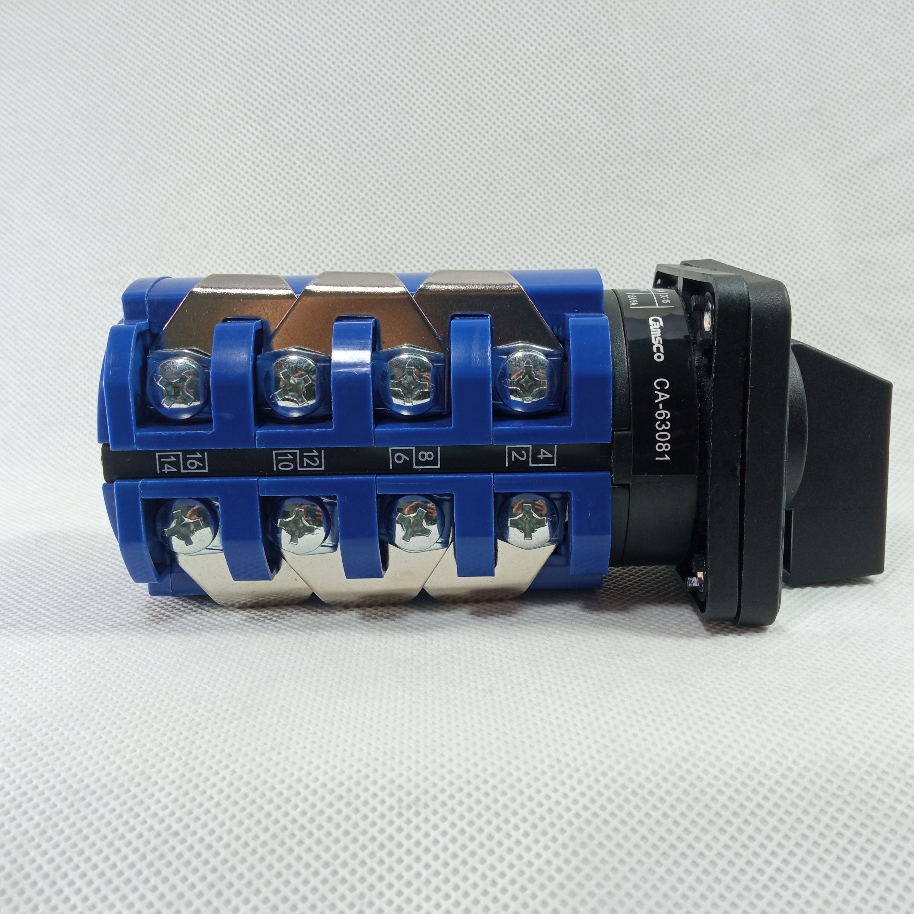 CAMSCO CA-63081 change over for 3 meter  Phase Selector 63A 0-1-2-3-4 in Pakistan - industryparts.pk