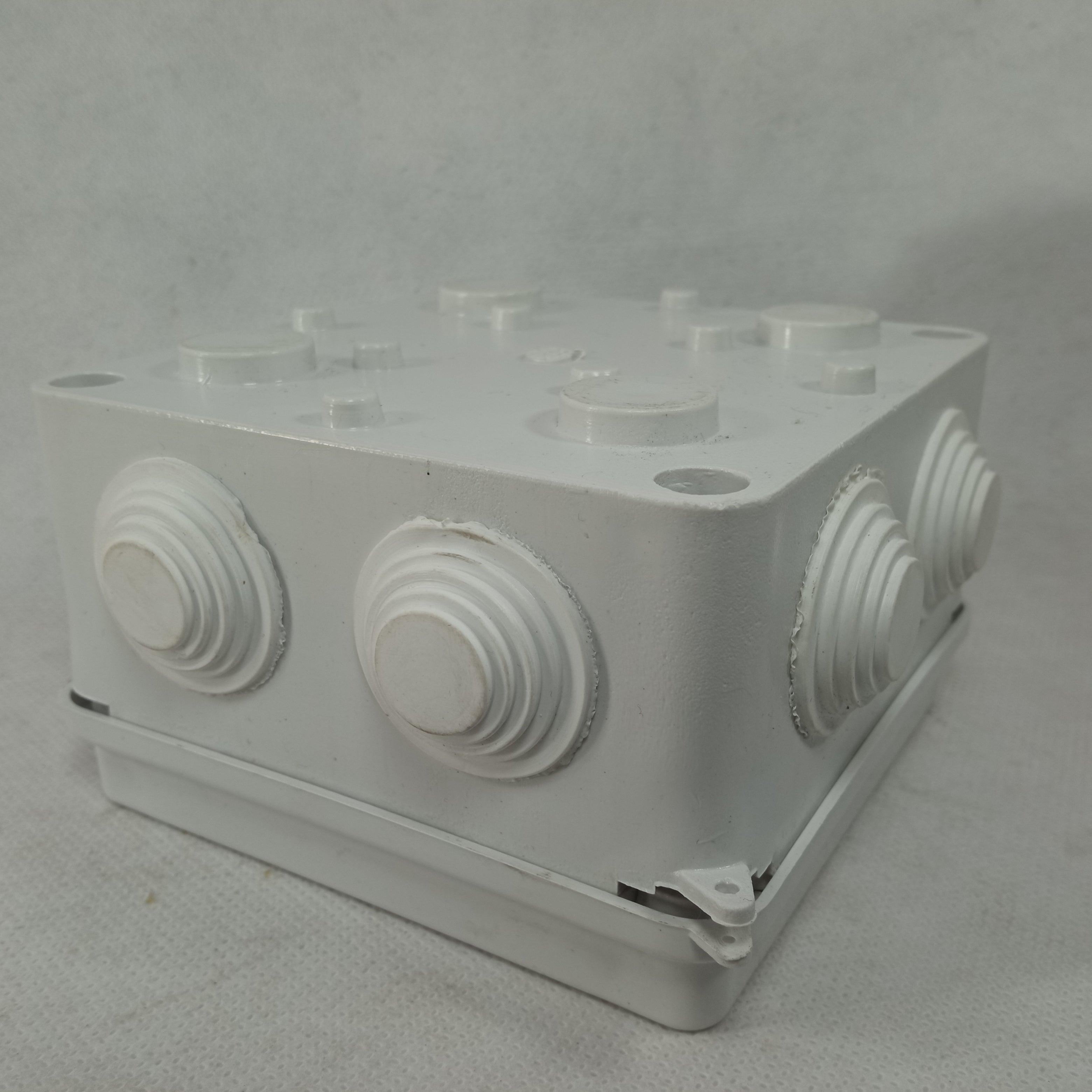 White Junction Box For Pipe Fittings Size 4 x 4 in Pakistan - industryparts.pk