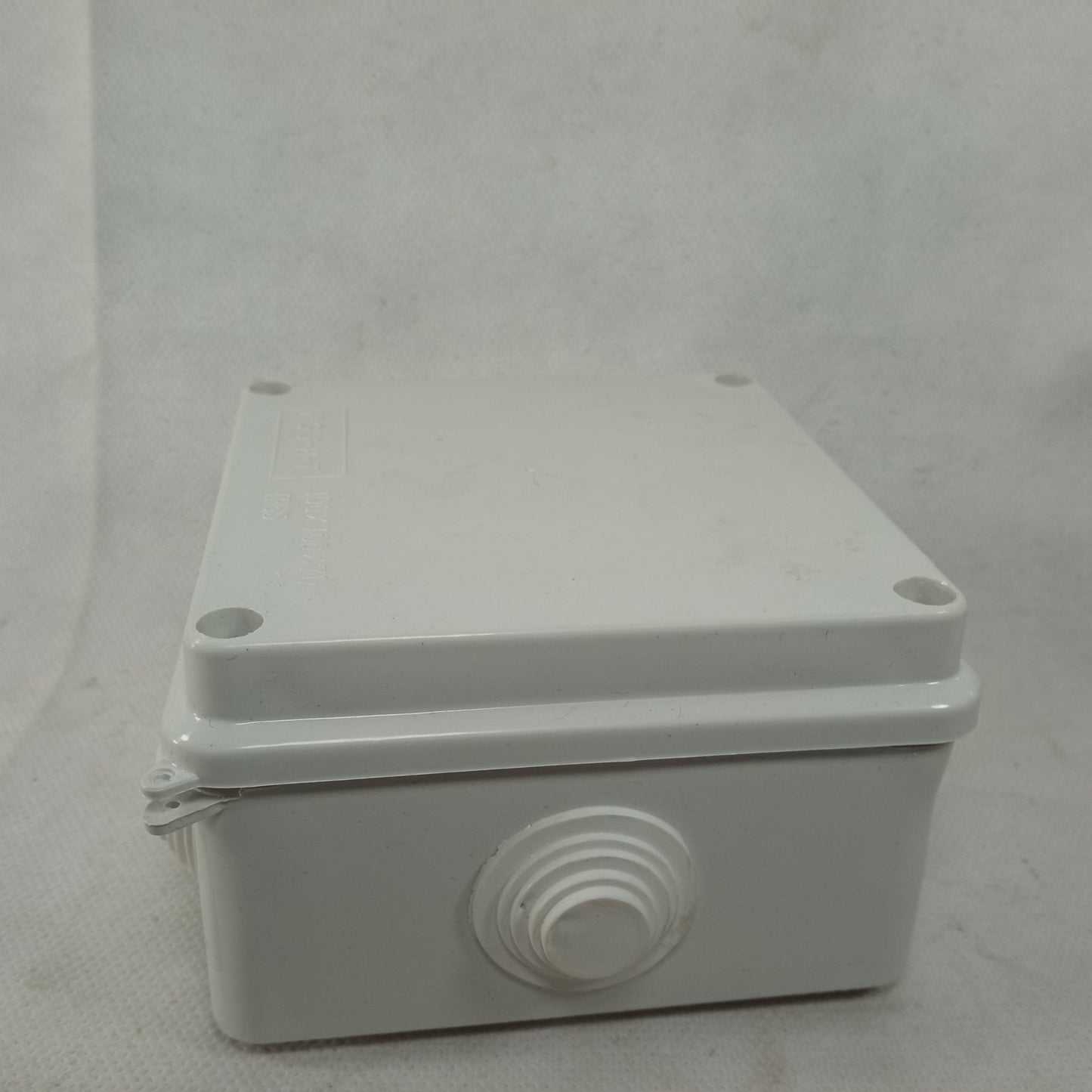 White Junction Box For Pipe Fittings Size 4 x 4 in Pakistan - industryparts.pk