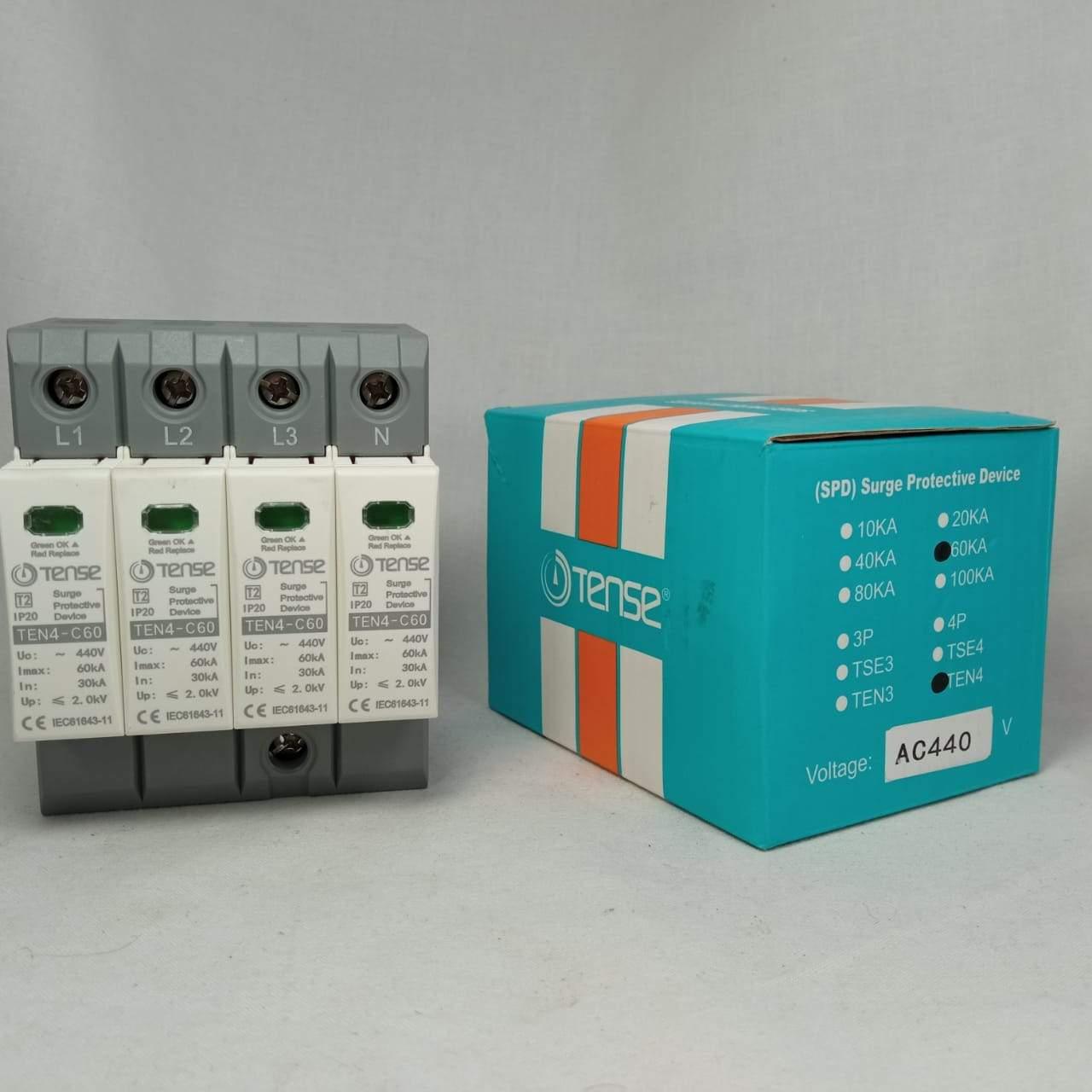 Surge Protective Device IP20 TEN2-C60 60KA 4 Pole AC (TENSE) in Pakistan - industryparts.pk