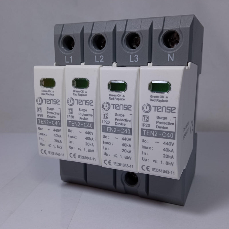 Surge Protective Device IP20 TEN2-C60 60KA 4 Pole AC (TENSE) in Pakistan - industryparts.pk