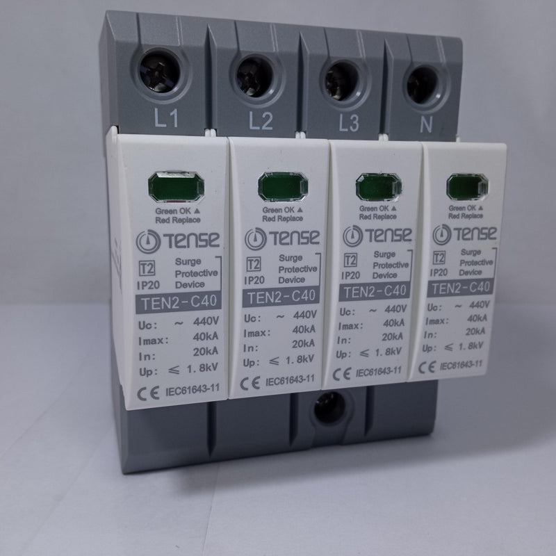 Surge Protective Device IP20 TEN2-C60 60KA 4 Pole AC (TENSE) in Pakistan - industryparts.pk