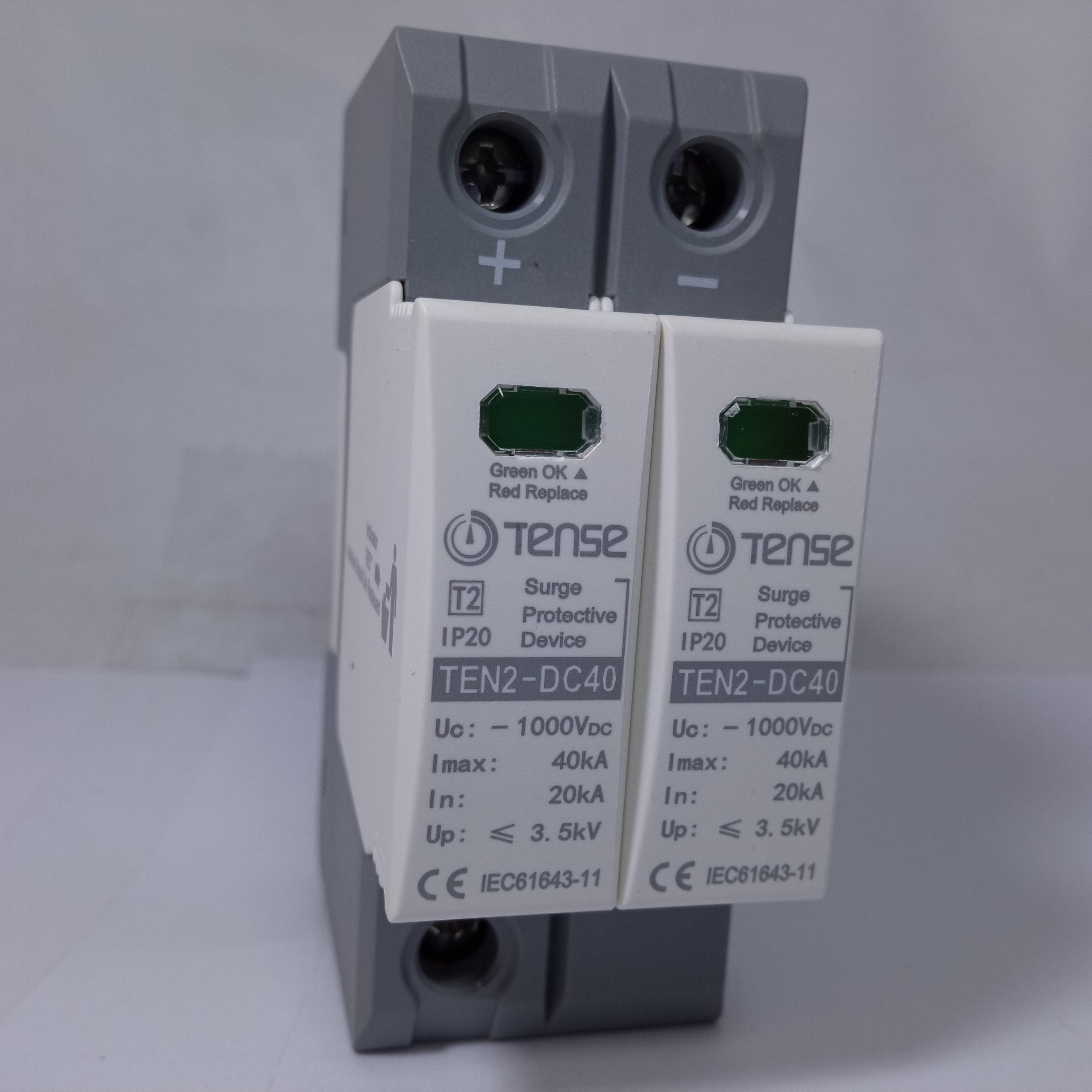 TENSE DC Surge Protective Device IP20 TEN2-DC40 40KA 2 Pole in Pakistan - industryparts.pk