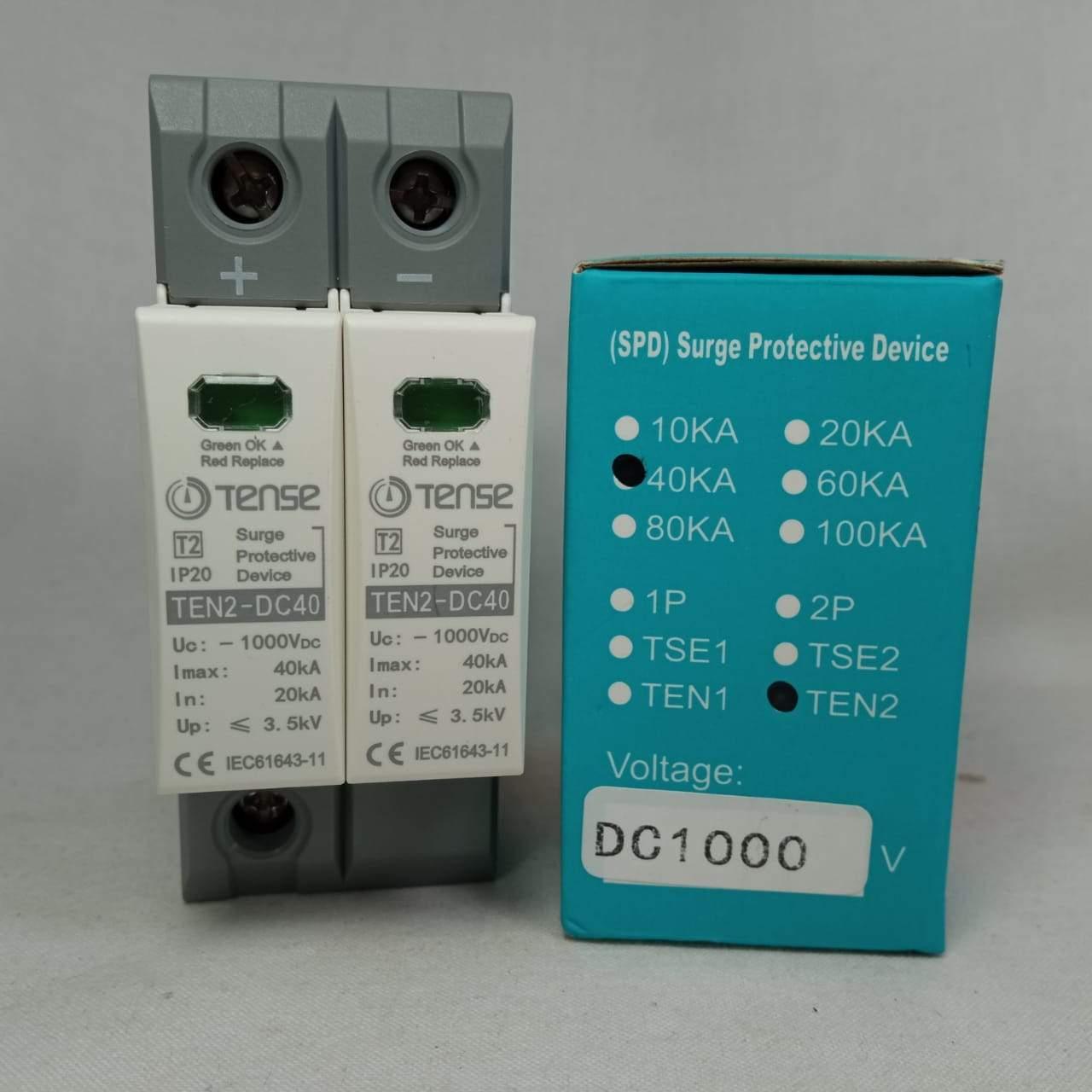 TENSE DC Surge Protective Device IP20 TEN2-DC40 40KA 2 Pole in Pakistan - industryparts.pk