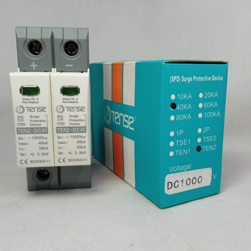 TENSE DC Surge Protective Device IP20 TEN2-DC40 40KA 2 Pole in Pakistan - industryparts.pk