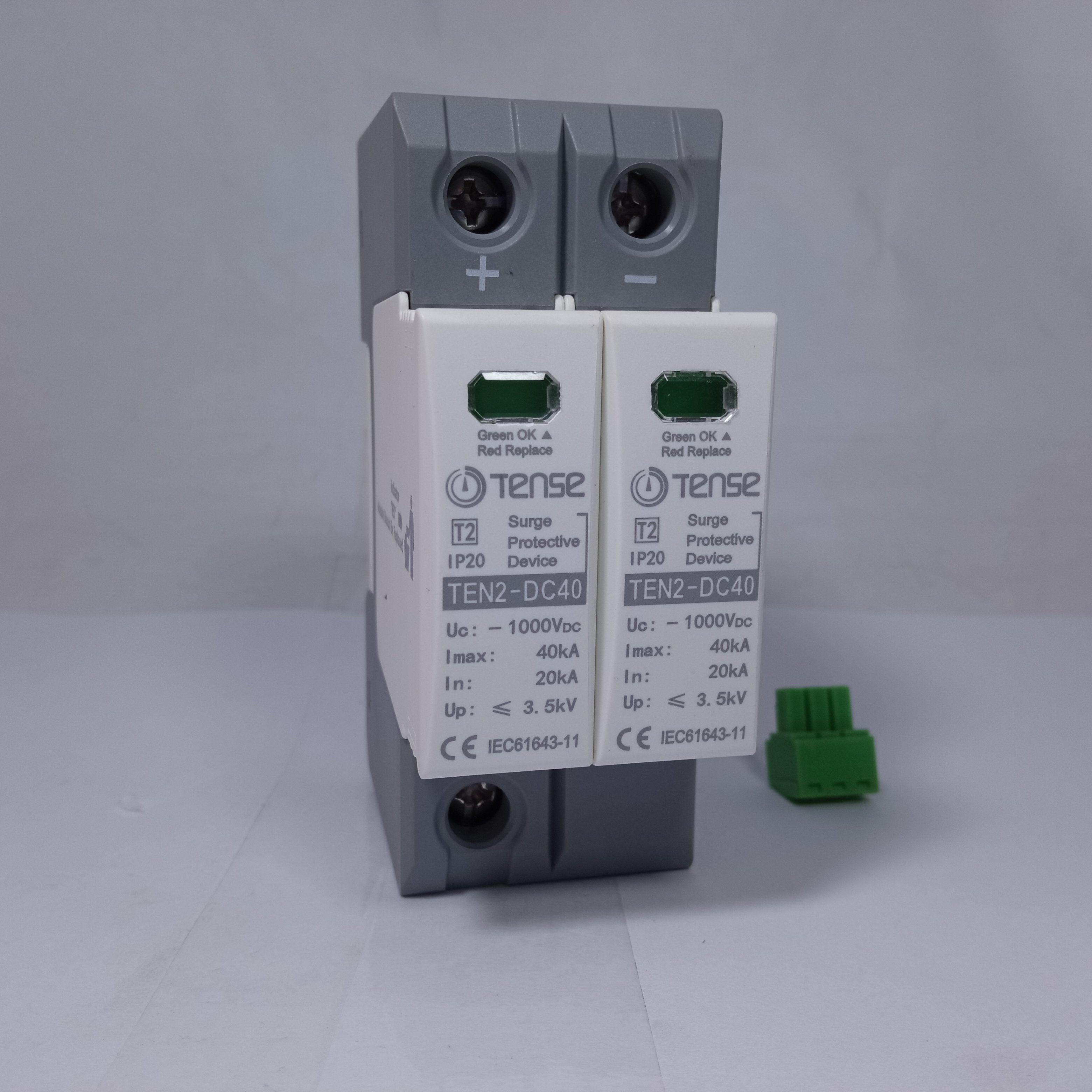 TENSE DC Surge Protective Device IP20 TEN2-DC40 40KA 2 Pole in Pakistan - industryparts.pk