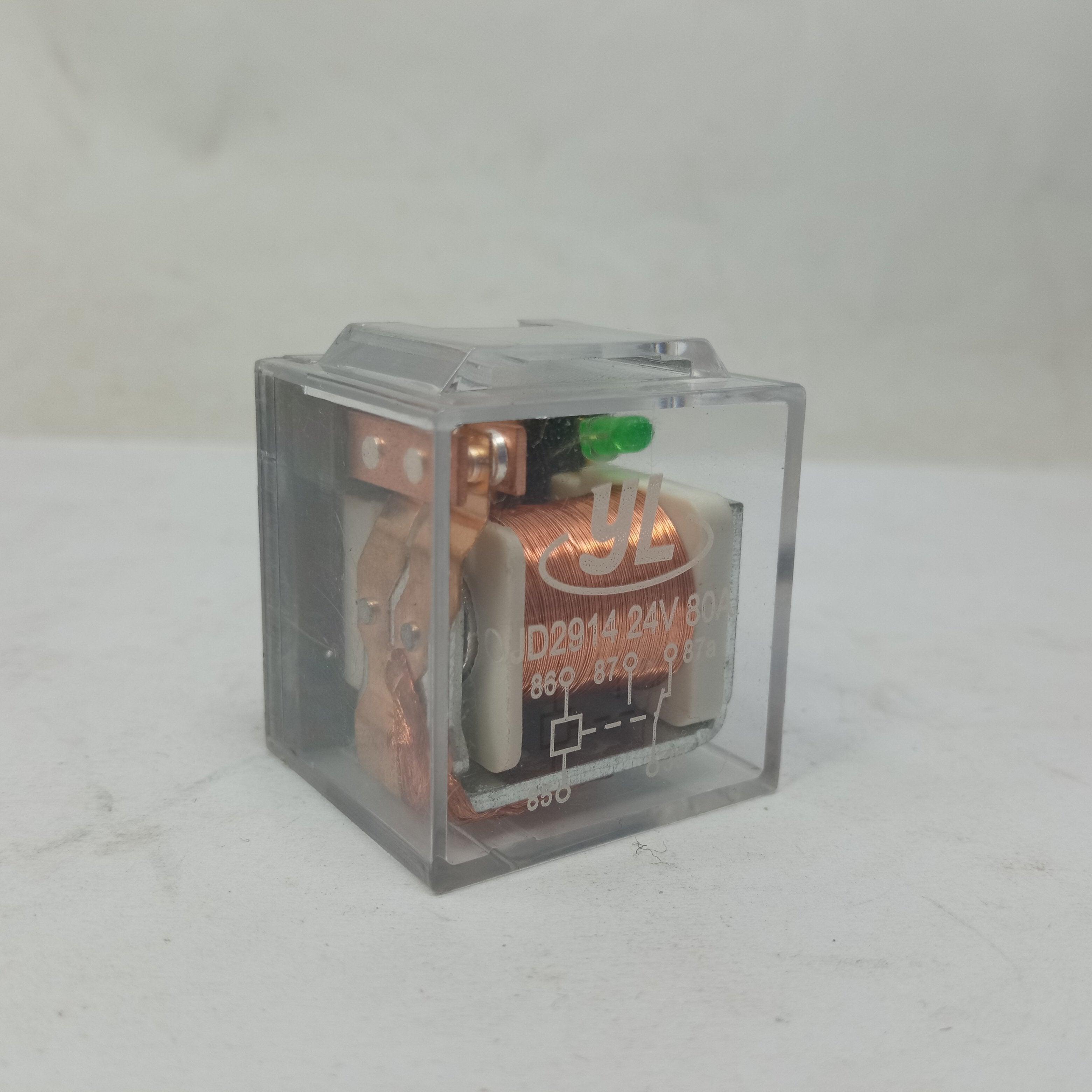 Automotive Relay Green Led Indicator Light JD2914 24V 80A 5pin - industryparts.pk
