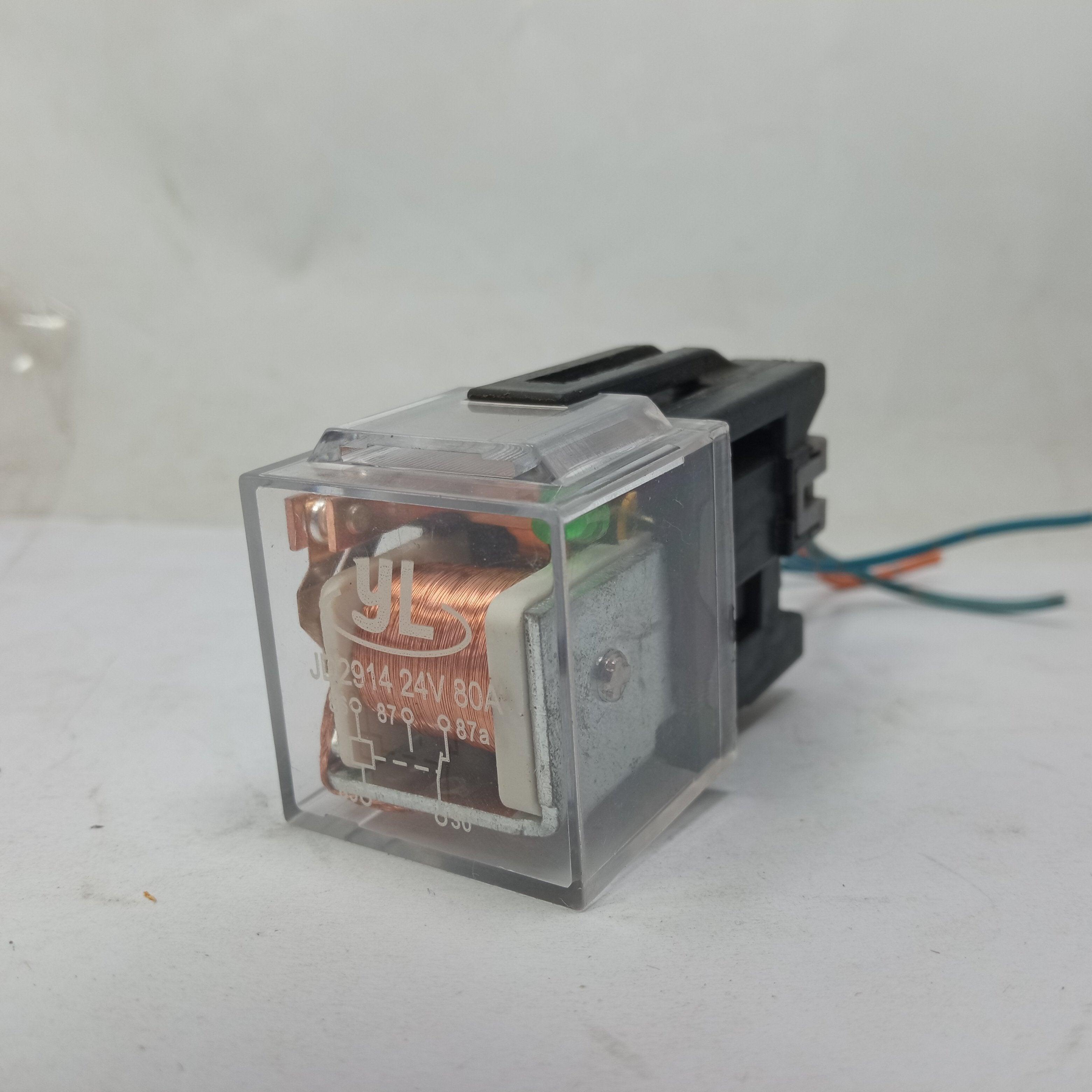 Automotive Relay Green Led Indicator Light JD2914 24V 80A 5pin - industryparts.pk